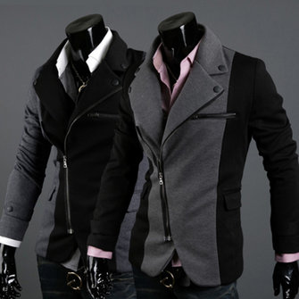 Men's Stylish Casual Slim Fit long-sleeved Jacket Suit Blazer Coat